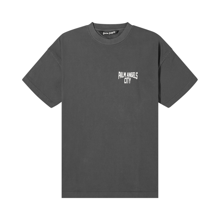 Tシャツ・カットソー PALM ANGELS Men T Shirts PMAA072F23JER0020910 GREYBLACK grey Buy Palm Angels City Washed Tee 'Dark Grey White