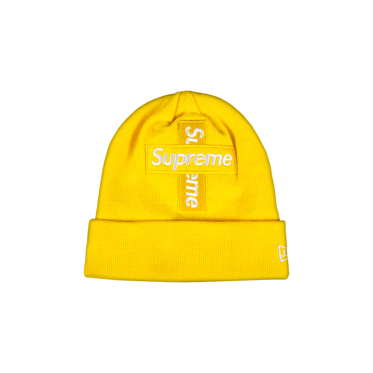 Supreme New Era Cross Box Logo Beanie (FW20) - $38