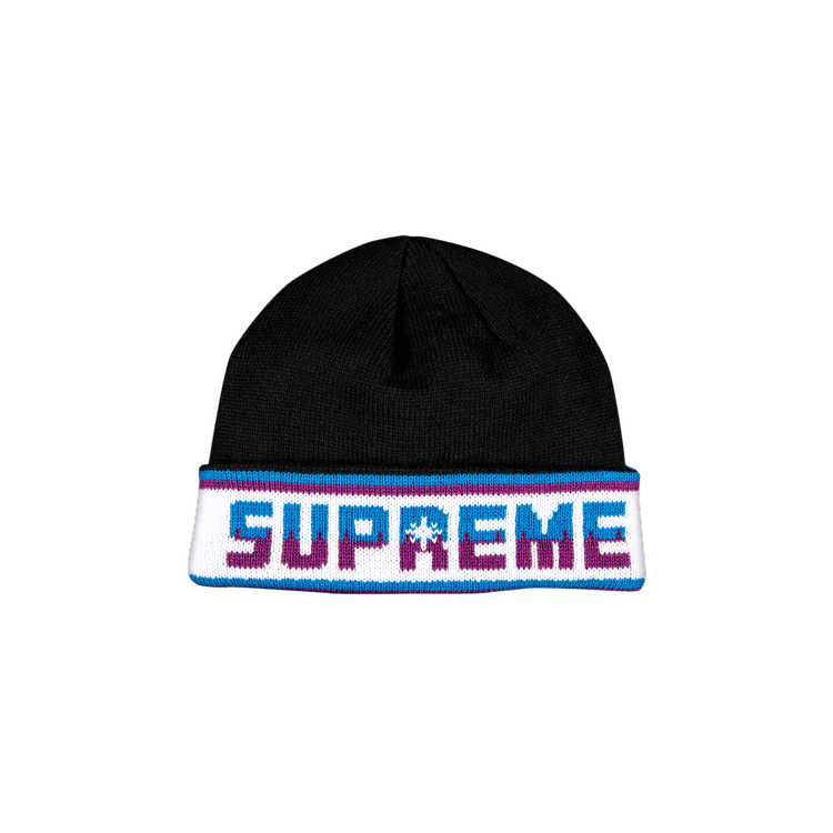 Buy Supreme Double Logo Facemask Beanie 'Black' - FW20BN40