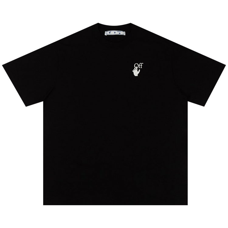 ★Off-White★ Bukish Logo Short Sleeve T-Shirt Black OMAA027 1354421_00.png.png