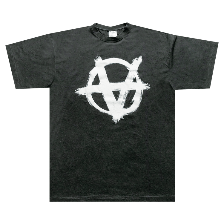 Buy Vetements Anarchy Gothic Logo T-Shirt 'Black/White