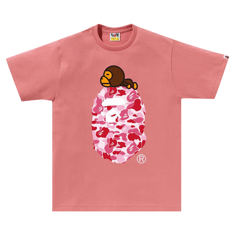 BAPE MILO ABC CAMO PINK 長袖シャツ BAPE ABC Camo Milo On Big Ape