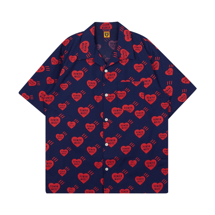 Buy Human Made Heart Aloha Shirt 'Navy' - HM19SH011 NAVY | GOAT