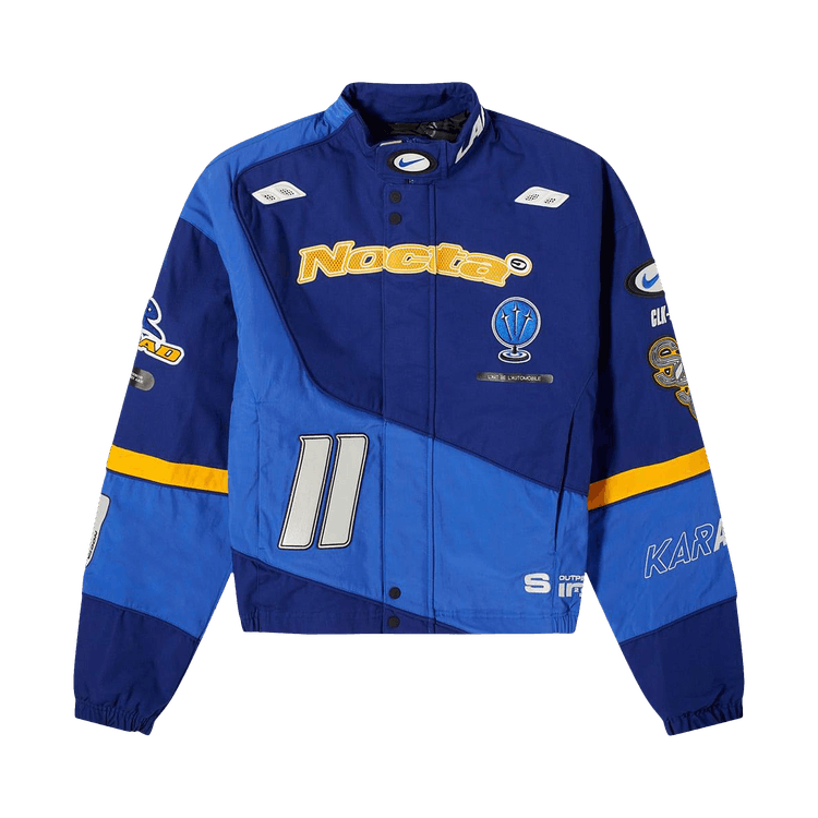Buy Nike x NOCTA L Art Racing Jacket Deep Royal Blue Racer Blue Phantom FD2194 455 GOAT
