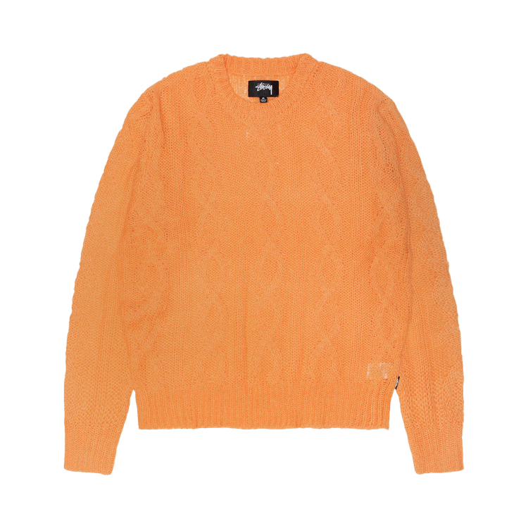 Buy Stussy Cable Loose Knit Sweater 'Melon' - 117228 MELO | GOAT