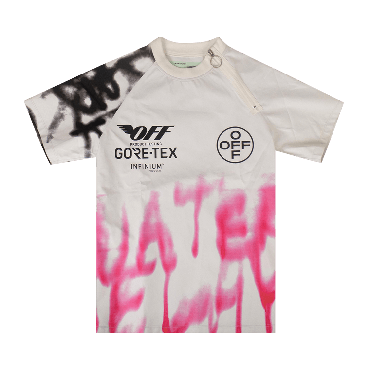 Size xs Off White Goretex Graffiti Short Sleeve T Shirt Multi Color