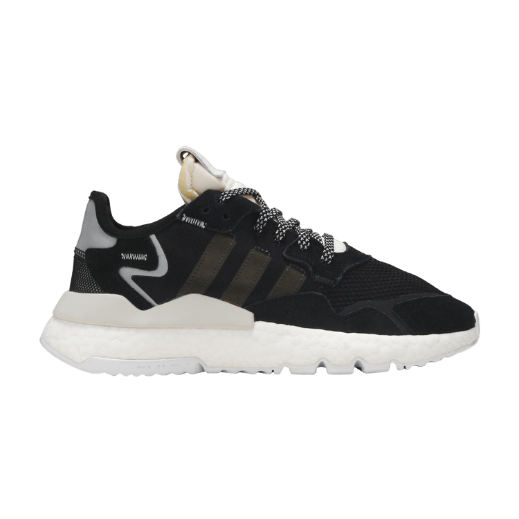 Nite jogger black and white top
