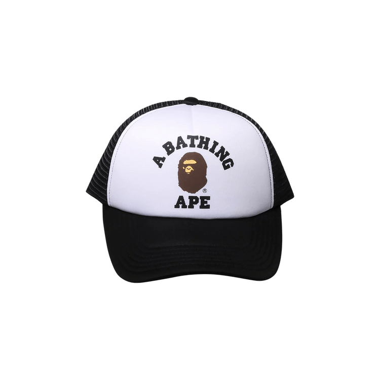 Buy BAPE College Mesh Cap 'Black' - 1K30 180 004 BLACK | GOAT