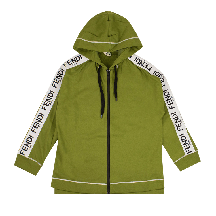 Green fendi hoodie deals