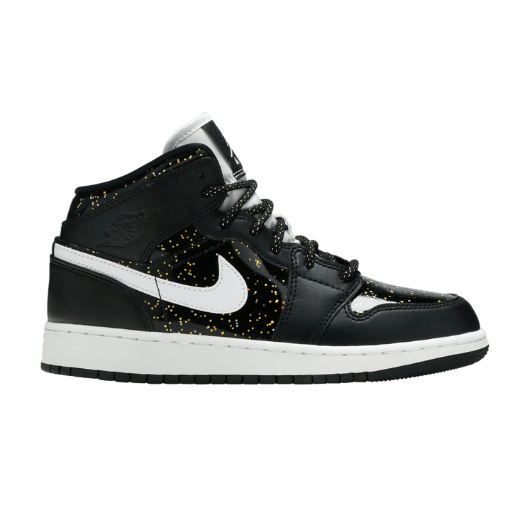 Black jordans with glitter discount