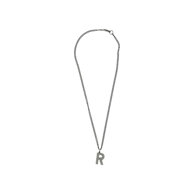 Buy Raf Simons Redux Necklace With R Pendant 'Silver' - A01 902