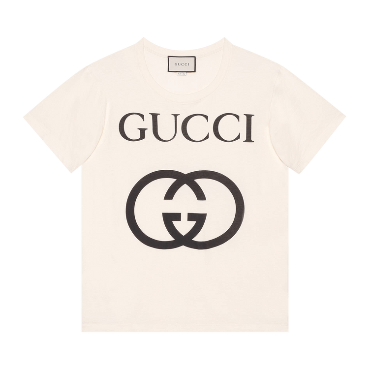 Buy Gucci Oversize T-Shirt With Interlocking G 'Off White