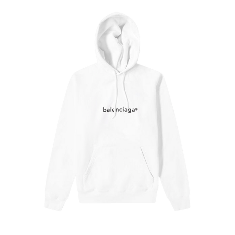 Balenciaga New Copyright Medium Fit Hoodie White Culture Circle