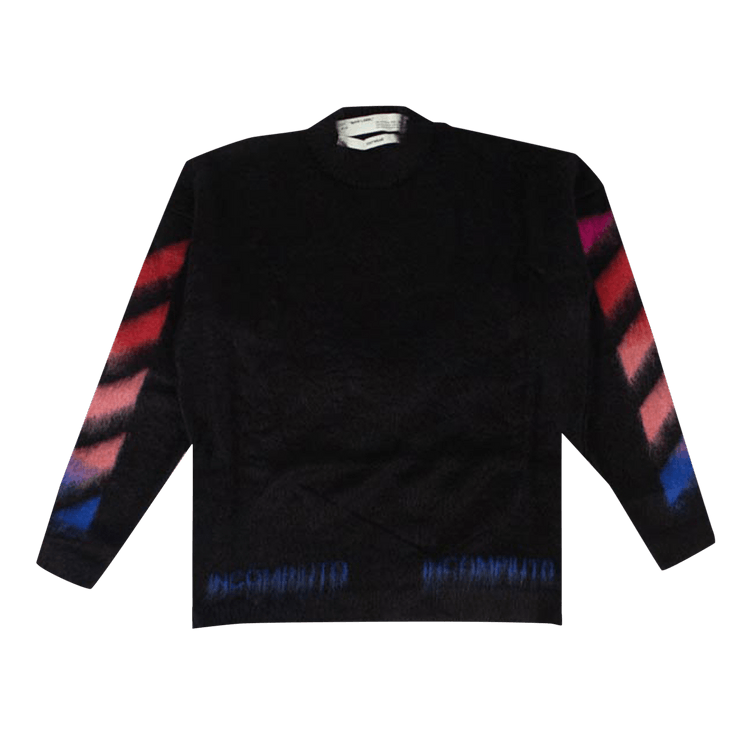 Off white black brushed knitwear discount