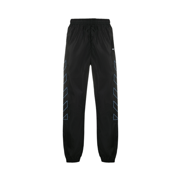 Buy Off-White Diag Nylon Trackpant 'Black/Light Blue