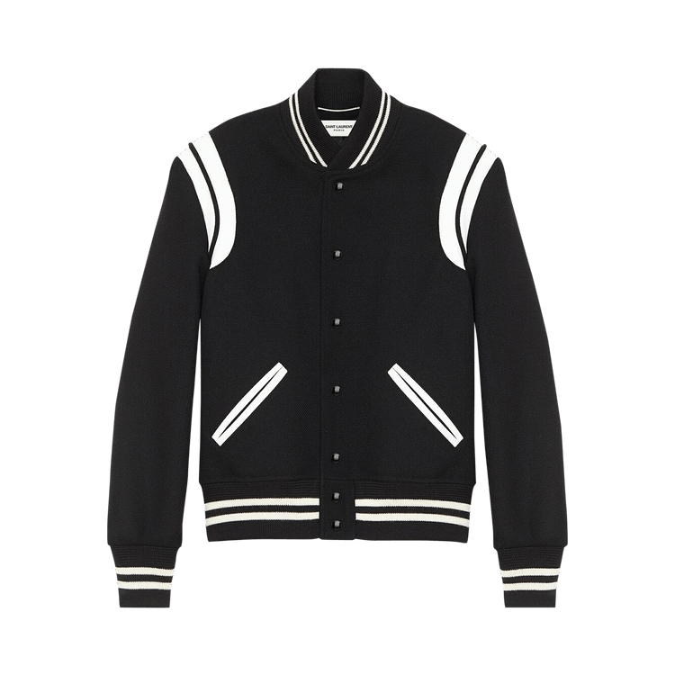 Buy Saint Laurent Teddy Jacket 'Black/White' - 354718 Y180W 1070