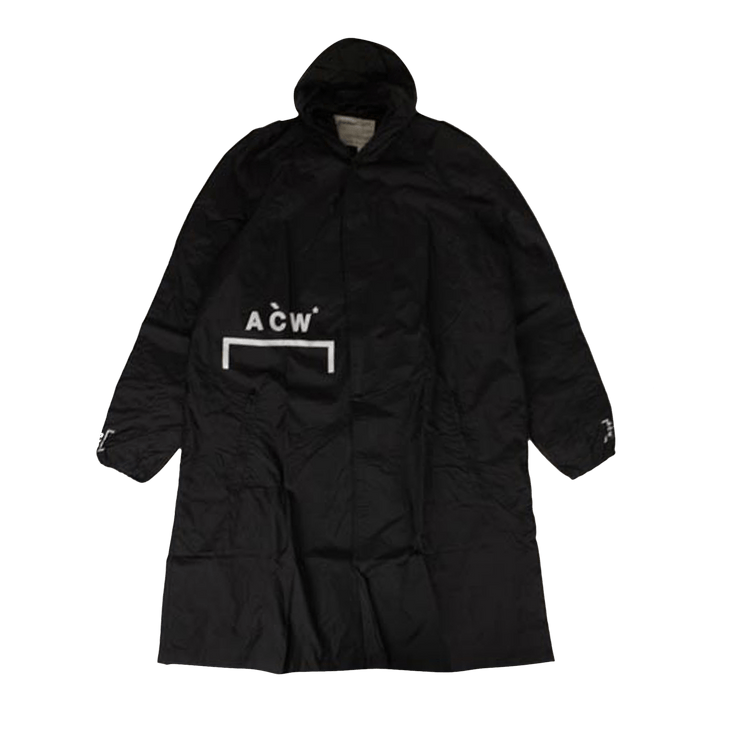 Buy A-Cold-Wall* Long Hooded Rain Jacket 'Black' - CW8FMP02AP
