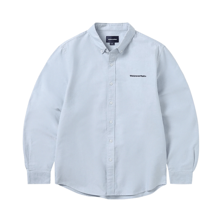 Buy thisisneverthat T-Logo Oxford Shirt 'Blue' - TN240WSHTL01 BLUE
