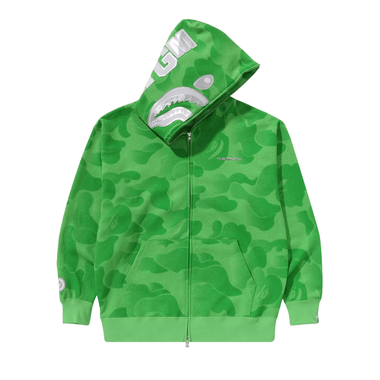 Bape shark hoodie green clearance
