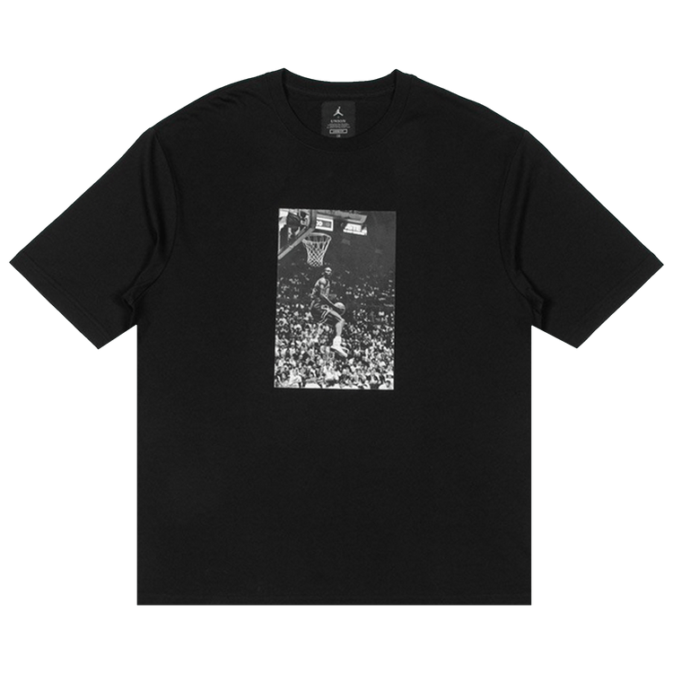 ユーロ安UNION JORDAN REVERSE DUNK T-SHIRT 黒/M Tシャツ/カットソー(半袖/袖なし)