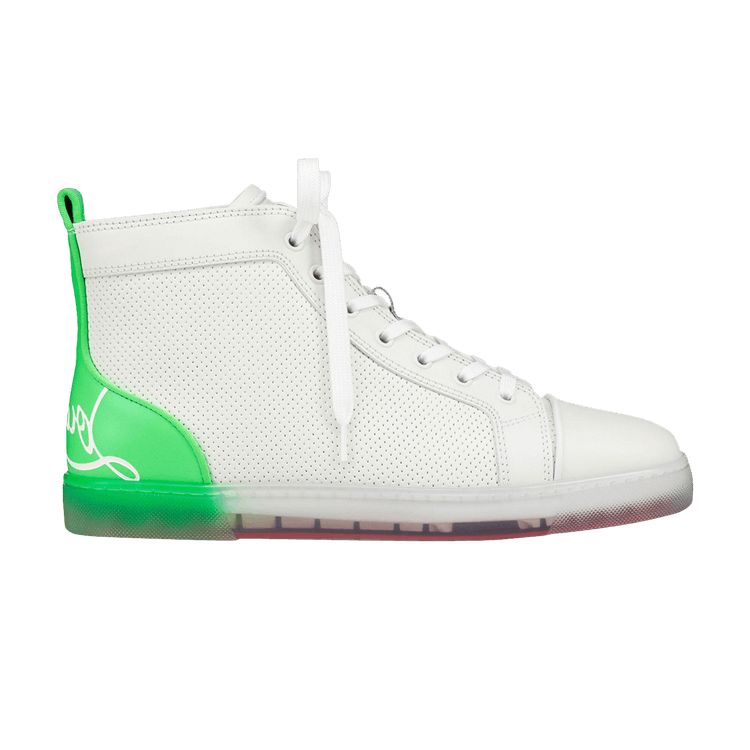 Buy Christian Louboutin Fun Louis Flat 'White Fluo Green' - 1230685 T967 |  GOAT