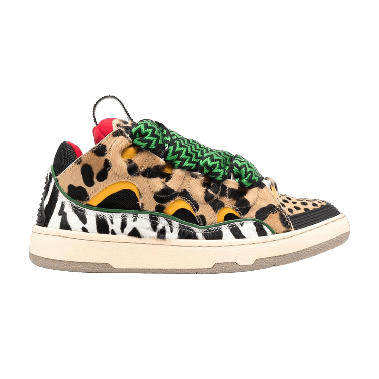 Buy Lanvin Wmns Curb Sneakers 'Animal Print - Black Yellow