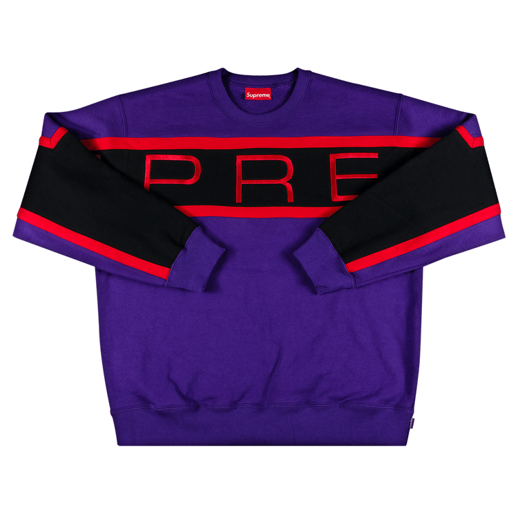 【１着でも送料無料】 Buy Supreme Paneled Crewneck 'Purple' - SS21SW30 PURPLE | GOAT その他