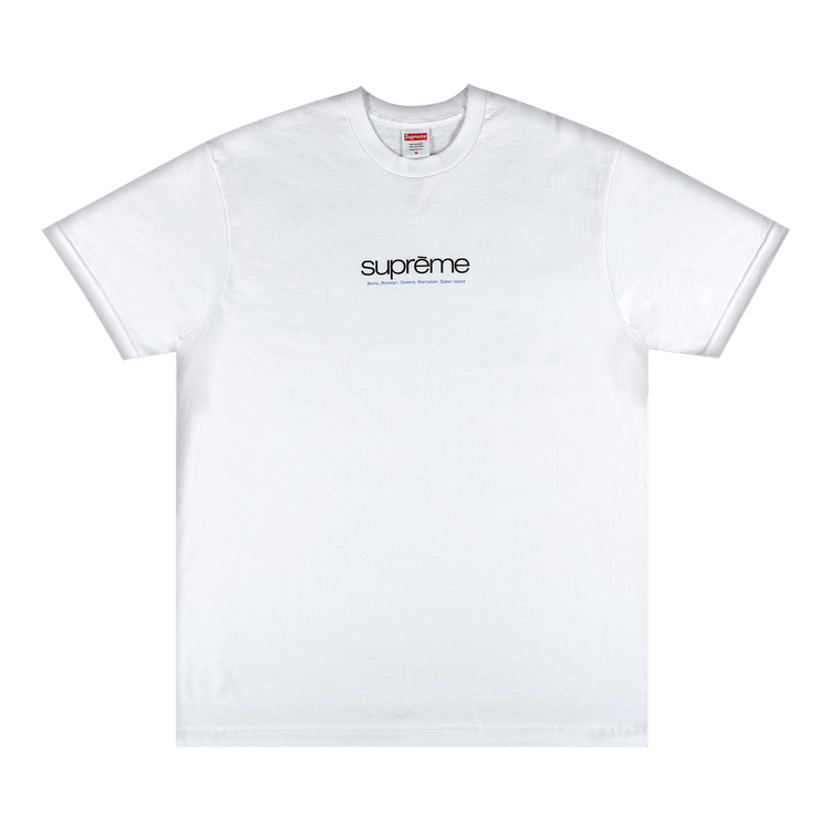 Buy Supreme Five Boroughs Tee 'White' - SS21T11 WHITE | GOAT