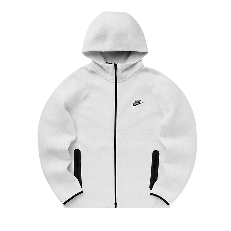 Buy Nike Sportswear Tech Fleece Windrunner Full Zip Hoodie Birch Heather Black FB7921 051 GOAT