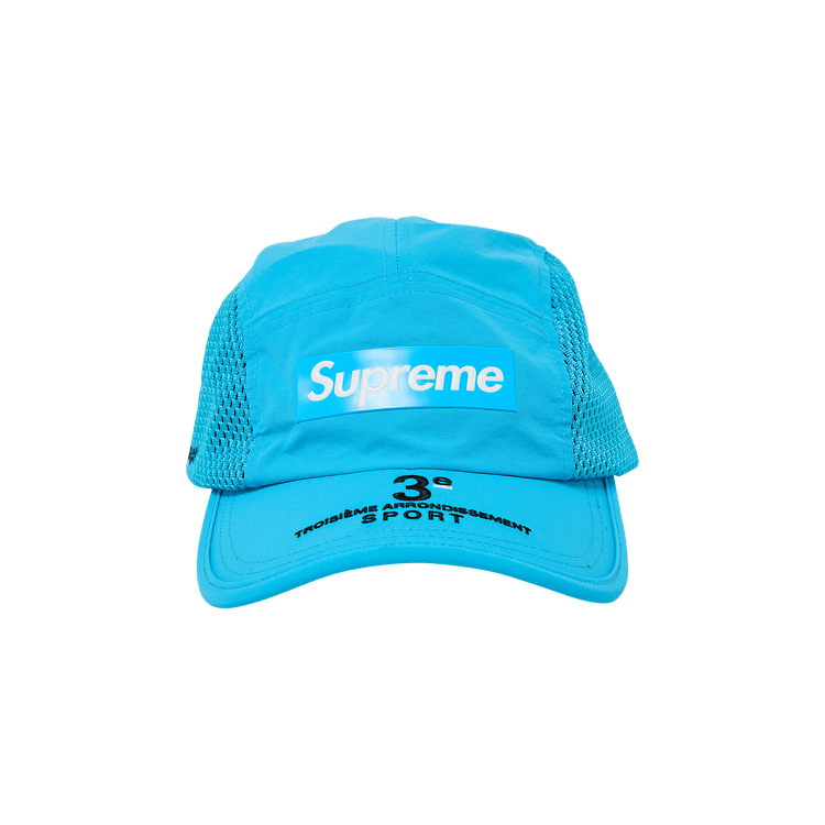 Buy Supreme Mesh Side Panel Camp Cap 'Cyan' - SS24H62 CYAN | GOAT