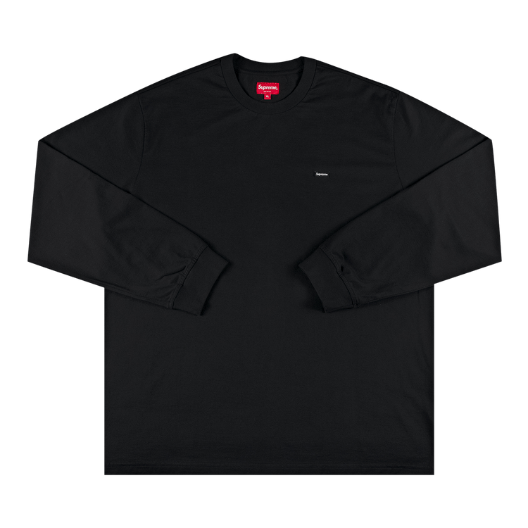 Buy Supreme Small Box Long-Sleeve Tee 'Black' - SS21KN4 BLACK | GOAT