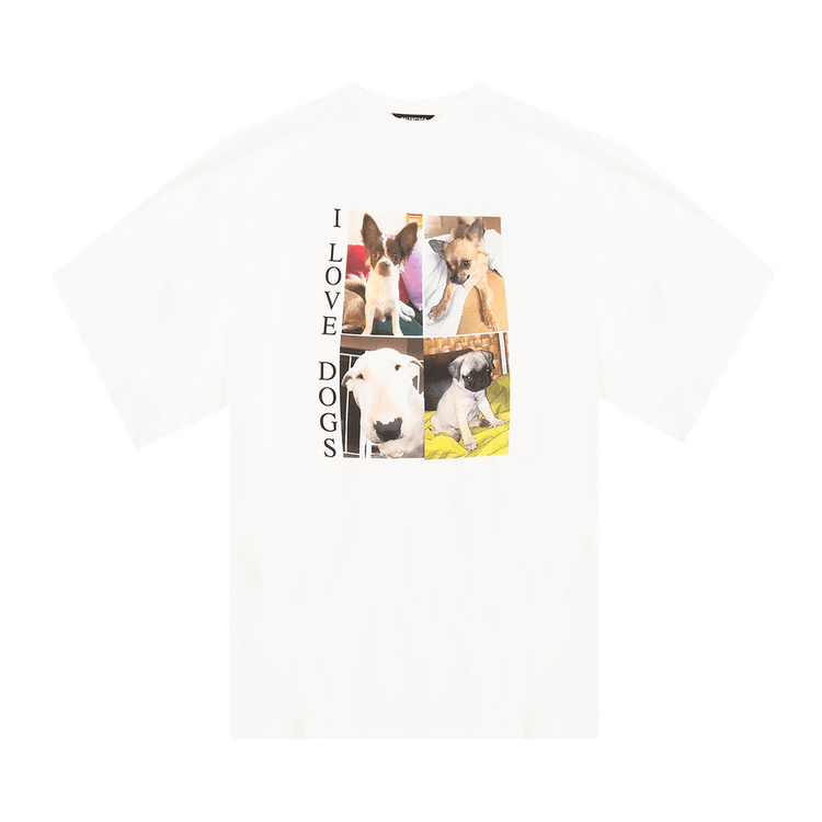 Buy Balenciaga I Love Dogs T Shirt White 641614 TJVH1 9000 GOAT CA