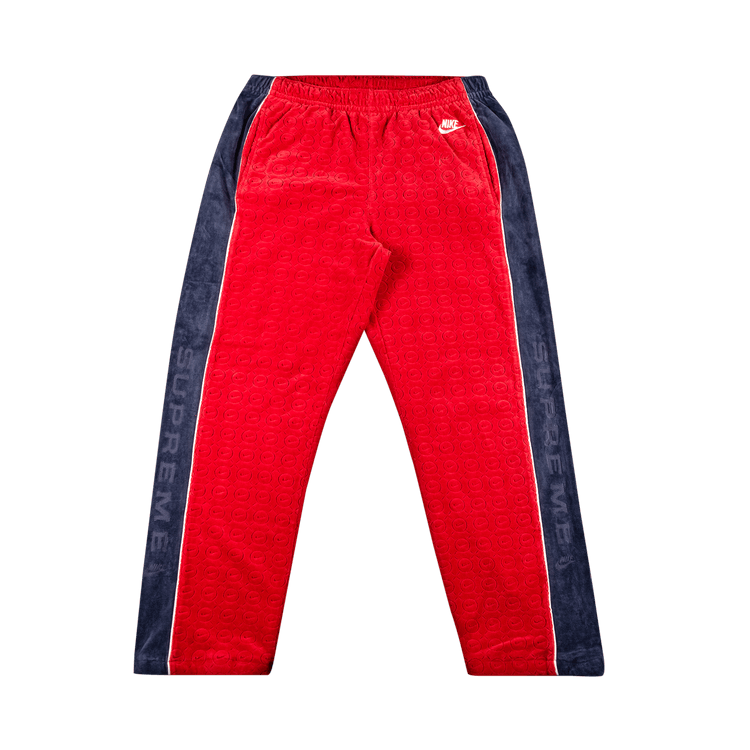 Supreme x Nike Velour Track Pant 'Red'