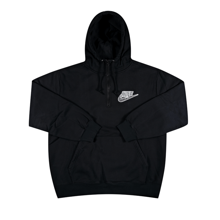Buy Supreme x Nike Half Zip Hooded Sweatshirt 'Black Buy Supreme x Nike Half Zip Hooded Sweatshirt 'Black