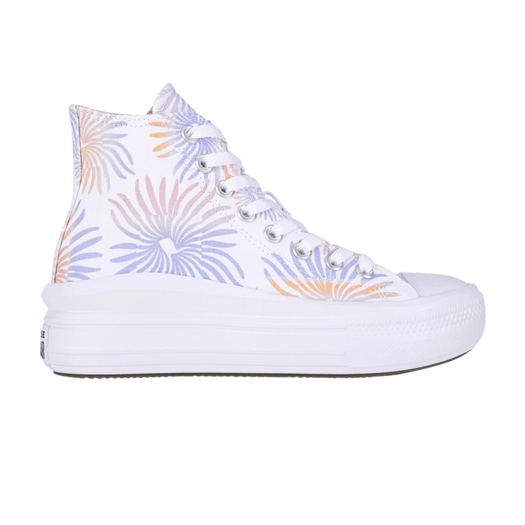 Wmns Chuck Taylor All Star Move High 'Ultraviolet Peach Floral'