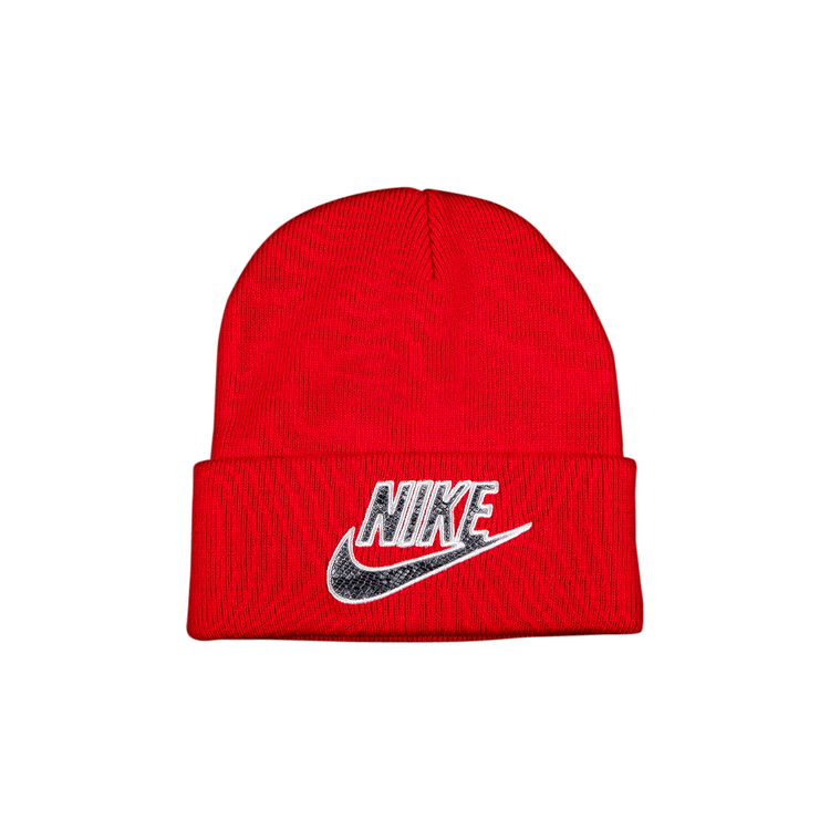 Buy Supreme x Nike Snakeskin Beanie 'Red' - SS21BN1 RED | GOAT