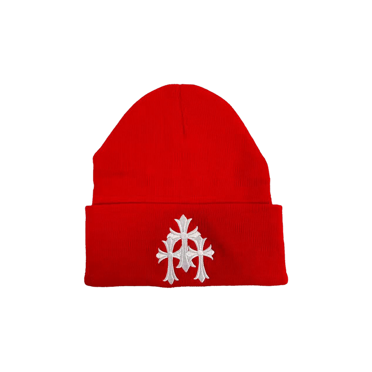 Buy Chrome Hearts Watch Cap 'Red/White' - 1383 1FW230701WC RED | GOAT