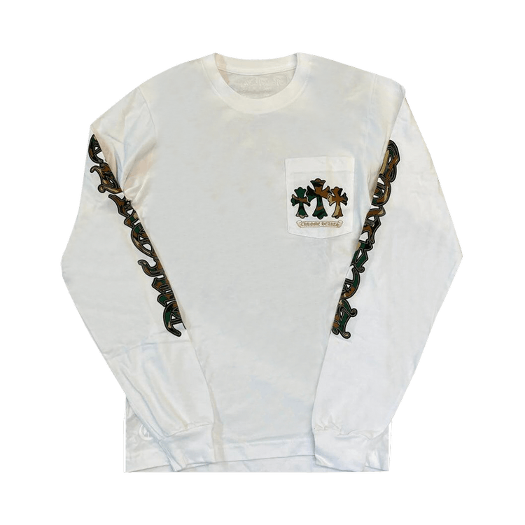 Buy Chrome Hearts Horse Shoe Long-Sleeve T-Shirt 'White/Camo