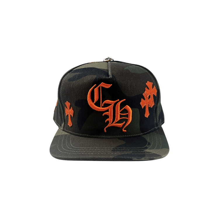 Buy Chrome Hearts Cross Patch Hat 'Camo/Orange' - 1383