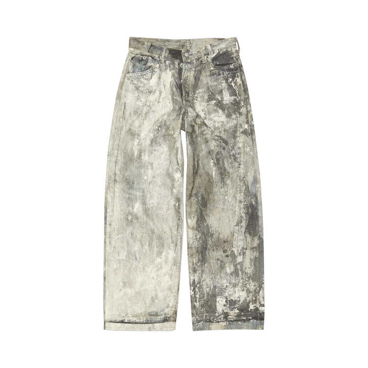 Buy Acne Studios Paint Splatter Jeans 'Grey' - A00410 GOAT