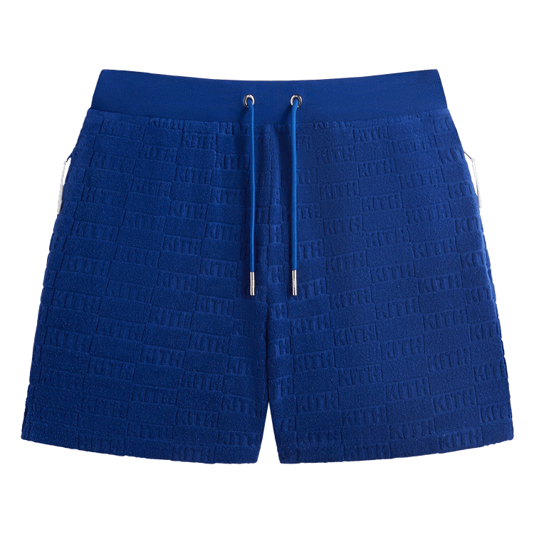 Buy Kith Monogram Terry Graham Short 'Current' - KHM060579 412 | GOAT
