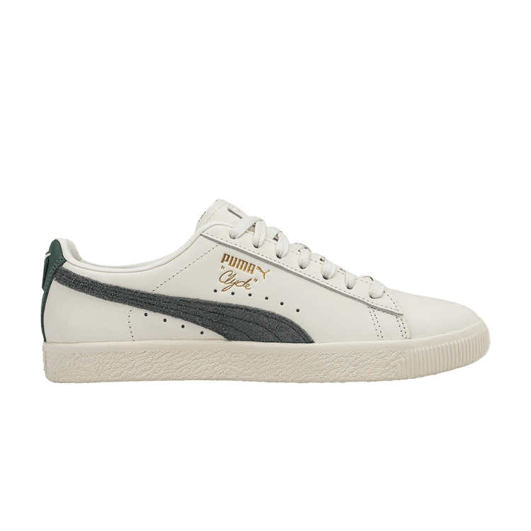 ★PUMA★ Pumaru Easy Clyde Q3 Ivory Gray White 39330501 3933 Puma Clyde Q3 Rhuigi Sneakers LifeStyle Pristine/Sedate Gray