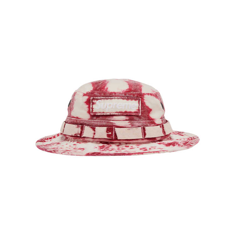 Buy Supreme Bleached Chino Boonie 'Red' - SS24H79 RED | GOAT