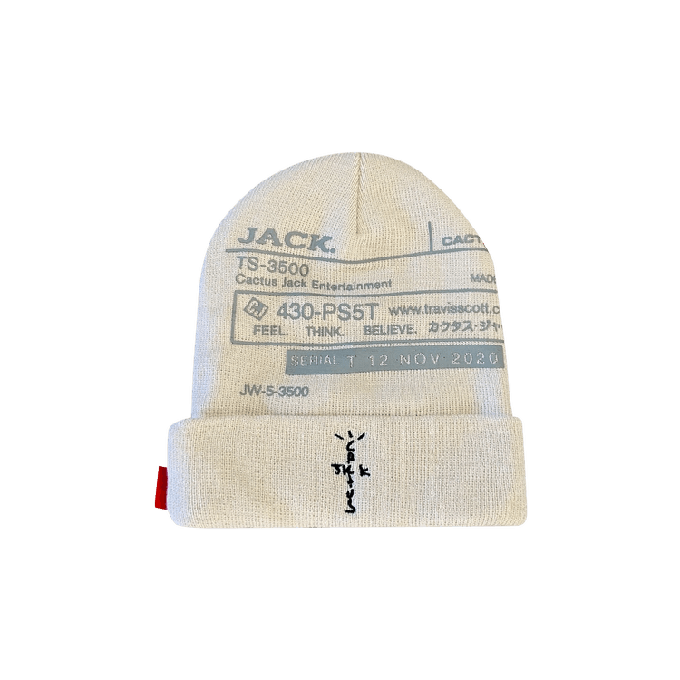 Buy Cactus Jack by Travis Scott System I Beanie 'Natural' - 1945