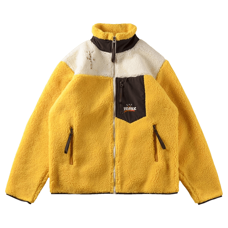 Buy Cactus Jack by Travis Scott Cactus Trails Tri Color Full Zip Sherpa Jacket Multicolor CJNT OZ17 MULT GOAT