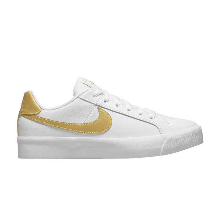 Nike court royale white gold hot sale