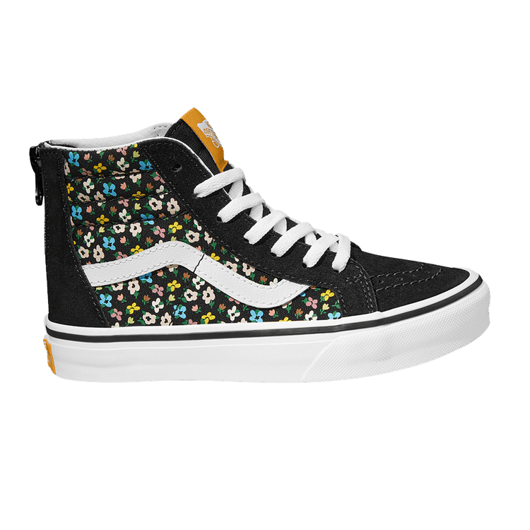 Sk8-Hi Zip Kids 'Ditsy Floral Black'