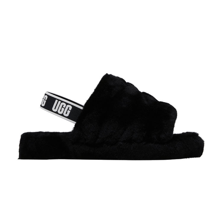 Ugg fluff yeah slide black top