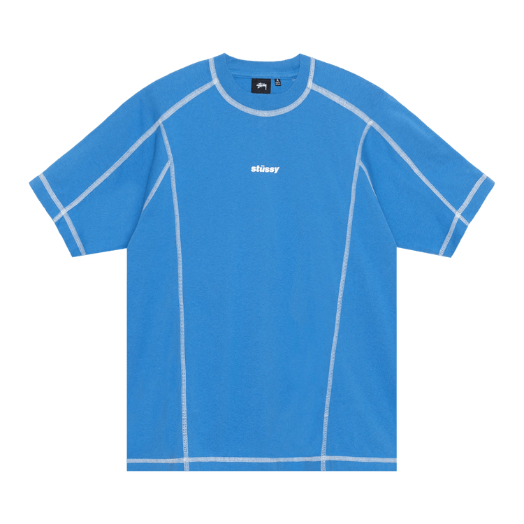 Buy Stussy Wave Short-Sleeve Crew 'Blue' - 1140347 BLUE | GOAT