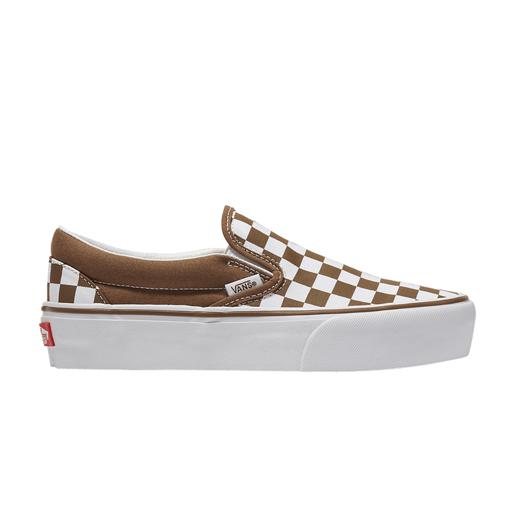 Classic Slip-On Platform 'Checkerboard - Sepia'